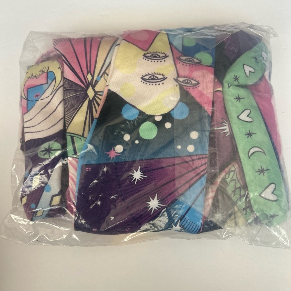 NWT Agua Bendita Fuzzy Eter Bikini Top Pink Celestial Removable Straps Size 3XL - Picture 6 of 7